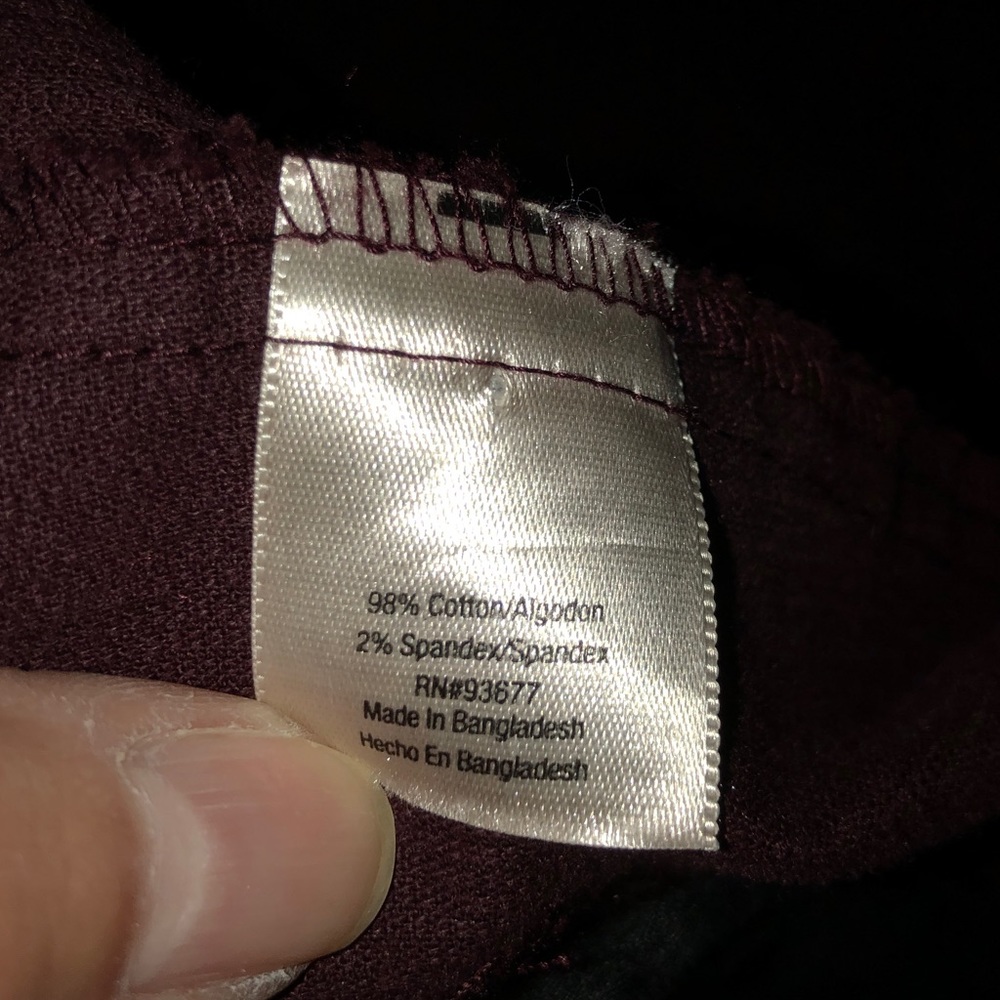 St. John’s Bay maroon corduroy blazer Sz MP - Picture 6 of 11
